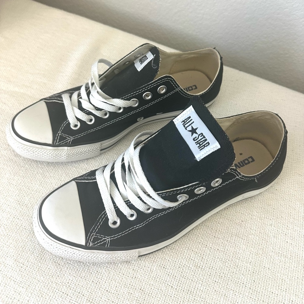 Converse All Star Black Canvas Shoes Mens’s size 9